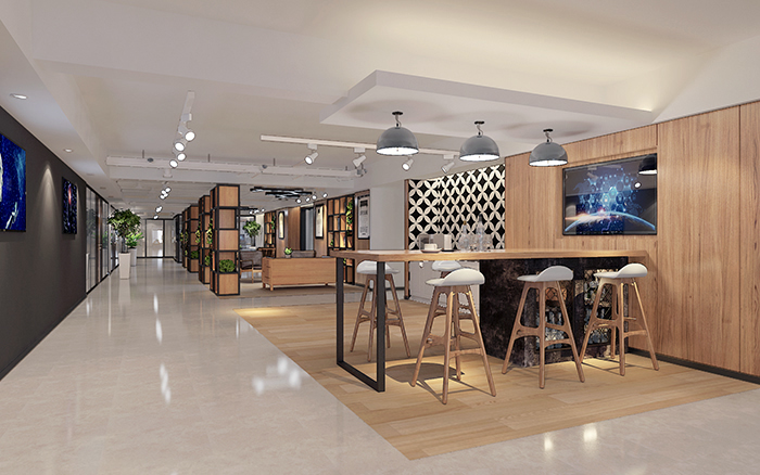 上海國科4200平辦公樓裝修設(shè)計案例(圖3) 上海國科4200平辦公樓裝修設(shè)計案例(圖3)