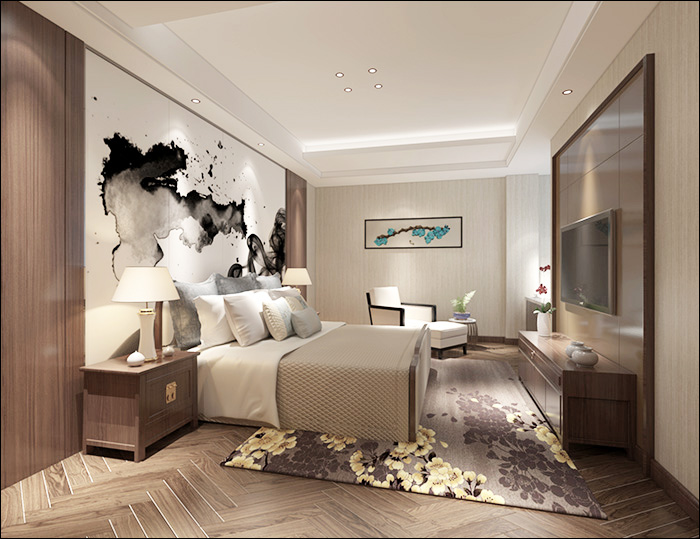 蕪湖華威5400平方新中式辦公樓裝修(圖5) 蕪湖華威5400平方新中式辦公樓裝修(圖5)