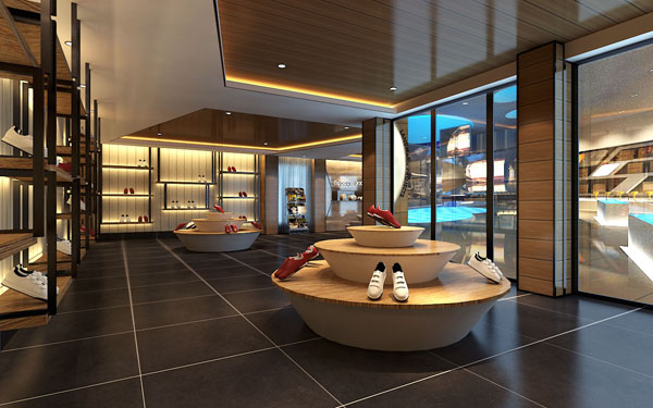 合肥200平方精品鞋店裝修設(shè)計(圖5) 合肥200平方精品鞋店裝修設(shè)計(圖5)